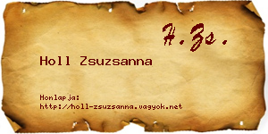 Holl Zsuzsanna névjegykártya