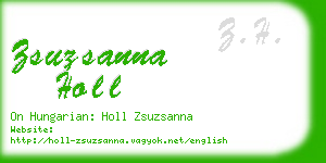 zsuzsanna holl business card